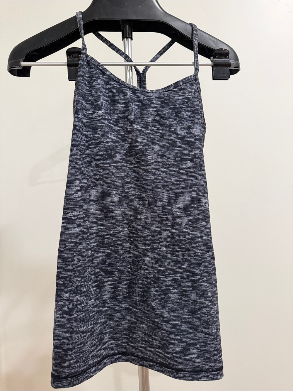 lululemon athletica Heathered Charcoal Gray Strappy Tank